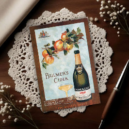 Postal Vintage 1912 Pomagne Cider Advertisement Art