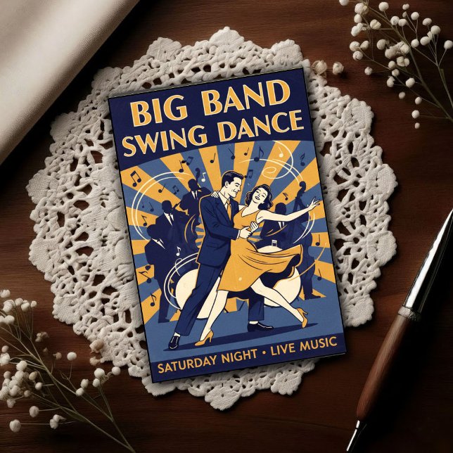 Postal Vintage 1940s Swing Dance  (Subido por el creador)