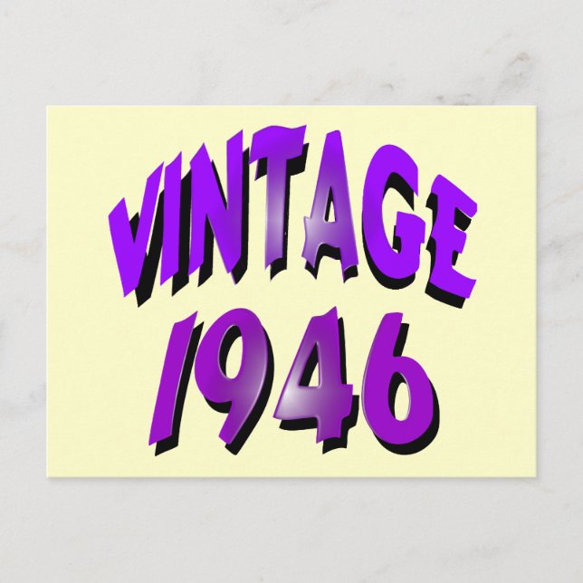 Postal Vintage 1946 (Anverso)