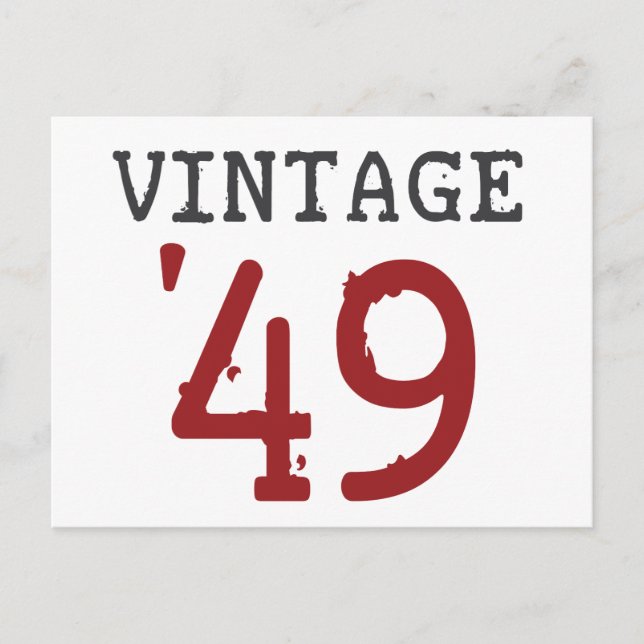 Postal Vintage 1949 (Anverso)