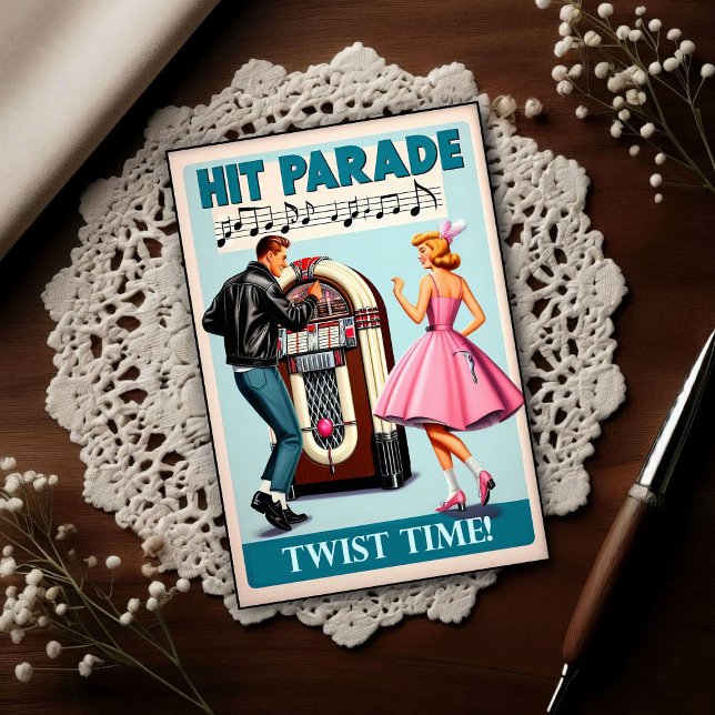 Postal Vintage 1950s Dance Party (Subido por el creador)