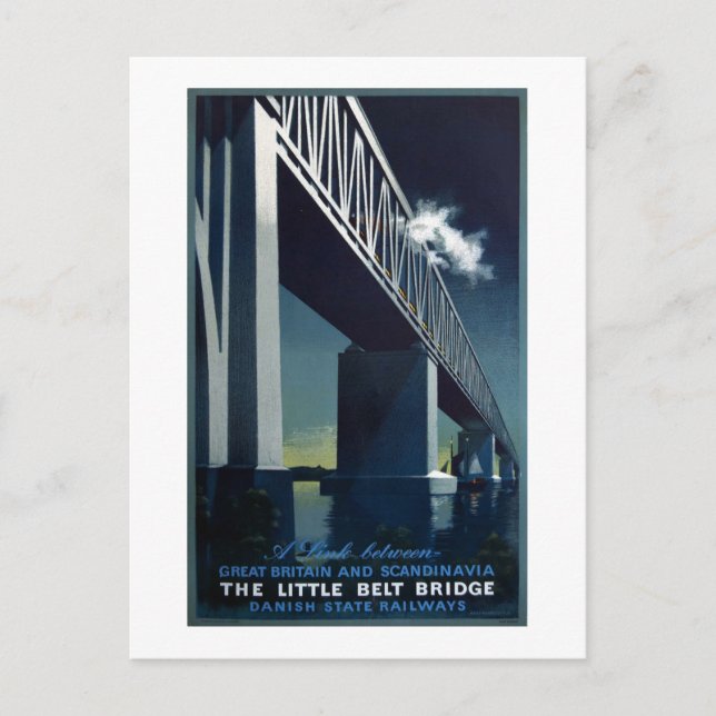 Postal Vintage 1951 Rasmussen Ferrocarriles Estatales Dan (Anverso)