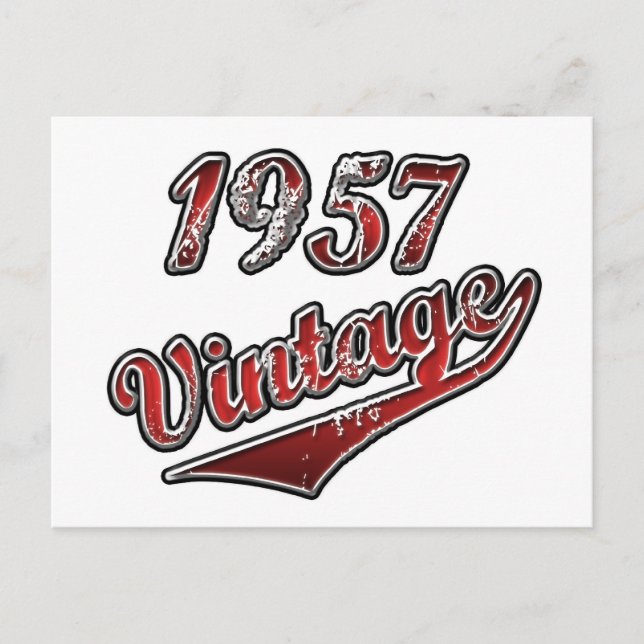 Postal Vintage 1957 (Anverso)