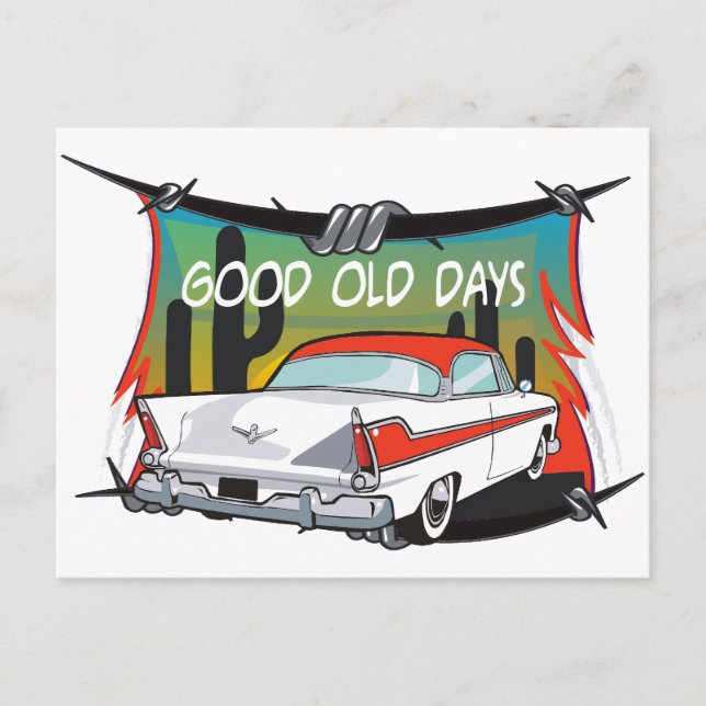 Postal Vintage 1957 Plymouth (Anverso)