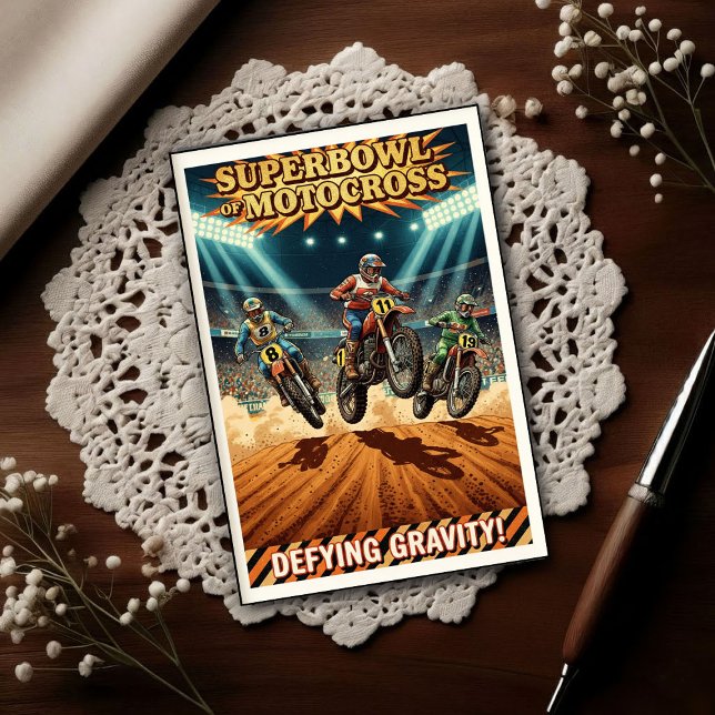 Postal Vintage 1970s Superbowl of Motocross (Subido por el creador)