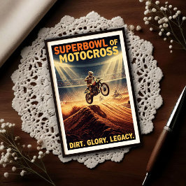 Postal Vintage 1970s Superbowl of Motocross