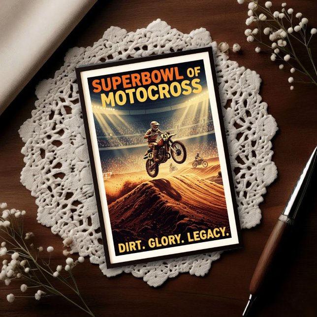 Postal Vintage 1970s Superbowl of Motocross (Subido por el creador)