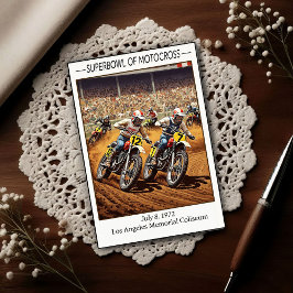 Postal Vintage 1970s Superbowl of Motocross