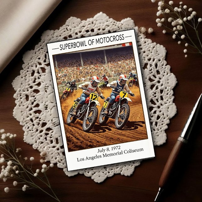 Postal Vintage 1970s Superbowl of Motocross (Subido por el creador)