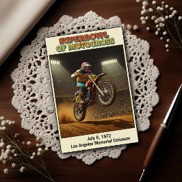Postal Vintage 1970s Superbowl of Motocross