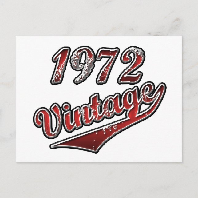 Postal Vintage 1972 (Anverso)
