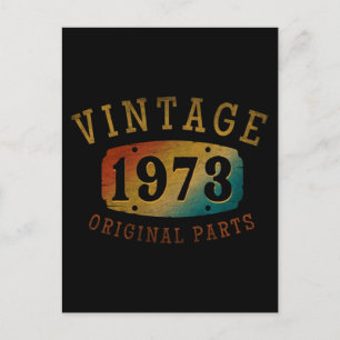 POSTAL VINTAGE 1973 PIEZAS ORIGINALES