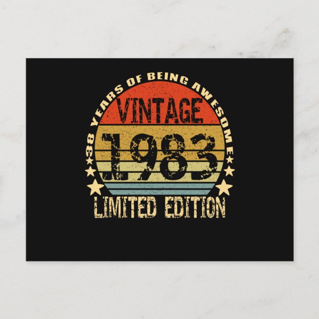 Postal Vintage 1983 Limited Edition 38 Years (Anverso)