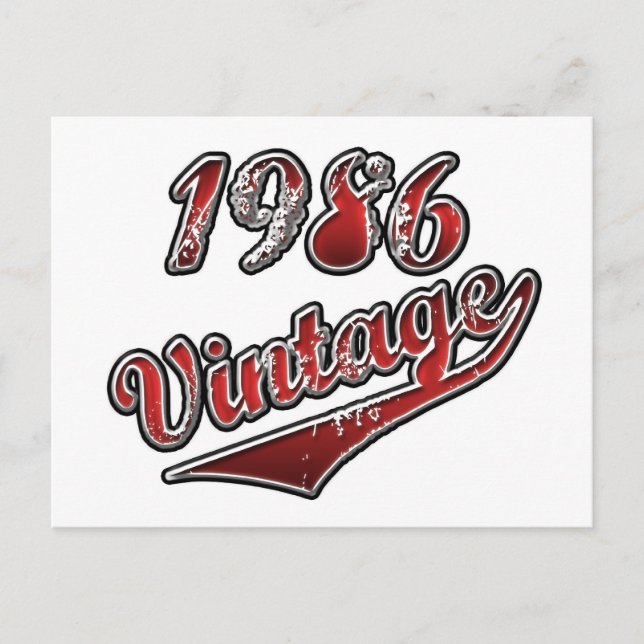 Postal Vintage 1986 (Anverso)
