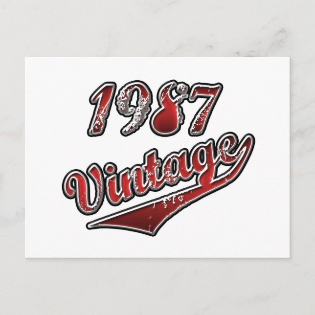Postal Vintage 1987 (Anverso)