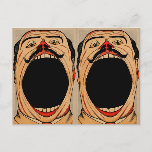 Postal Vintage 2 Big Mouths (Anverso)