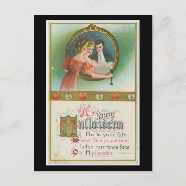 Postal Vintage "A Happy Halloween" (Anverso)