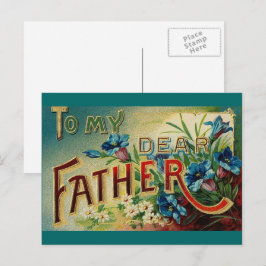 Postal Vintage A Mi Querido Padre