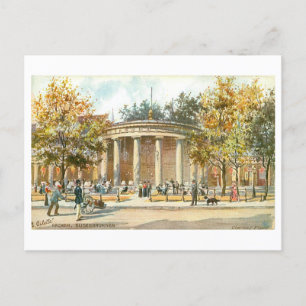 Postal Vintage Aachen Germany Elisenbrunnen