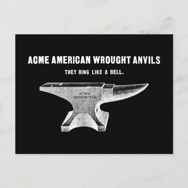 Postal Vintage Acme Anvils (Anverso)