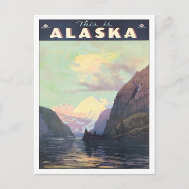 Postal Vintage Alaska (Anverso)