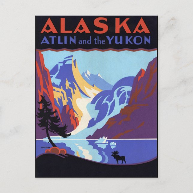 Postal Vintage Alaska (Anverso)