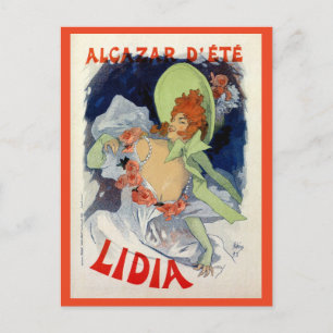 Postal Vintage Alcazar d'été Lidia ad