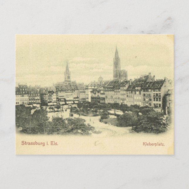 Postal Vintage Alemania, Strassburg (Anverso)