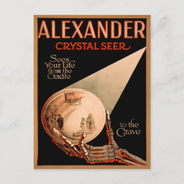 Postal Vintage Alexander Seer Poster (Anverso)