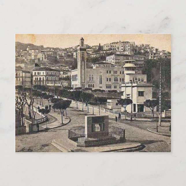 Postal Vintage Algeria, centro de Philippeville, 1912 (Anverso)