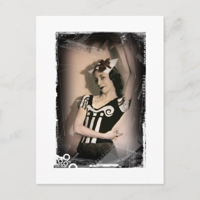 Postal Vintage Alice en el ballet de Wonderland (Anverso)