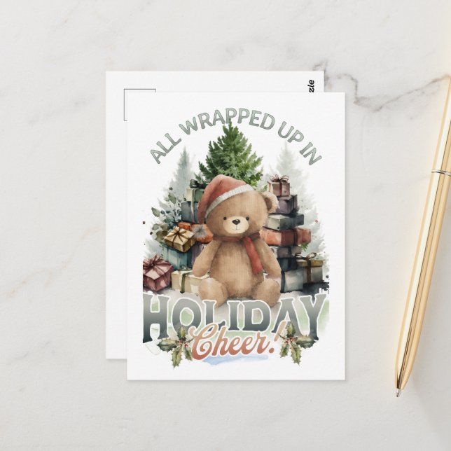 Postal Vintage All Wrapup Holiday (Anverso/Reverso In Situ)