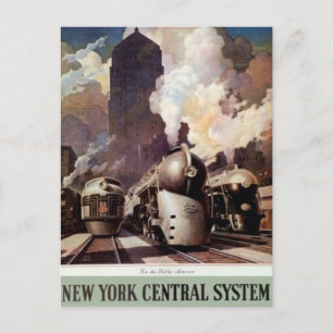 Postal Vintage American Railway, Estados Unidos -