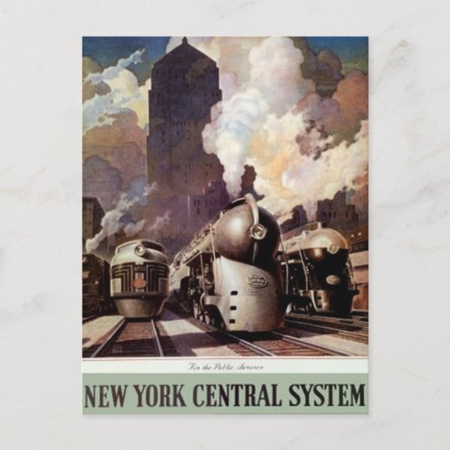 Postal Vintage American Railway, Estados Unidos - (Anverso)