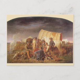 Postal Vintage American West, consejos de Ranney sobre la