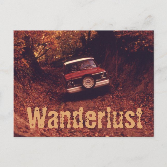 Postal Vintage Americana Aventura (Anverso)