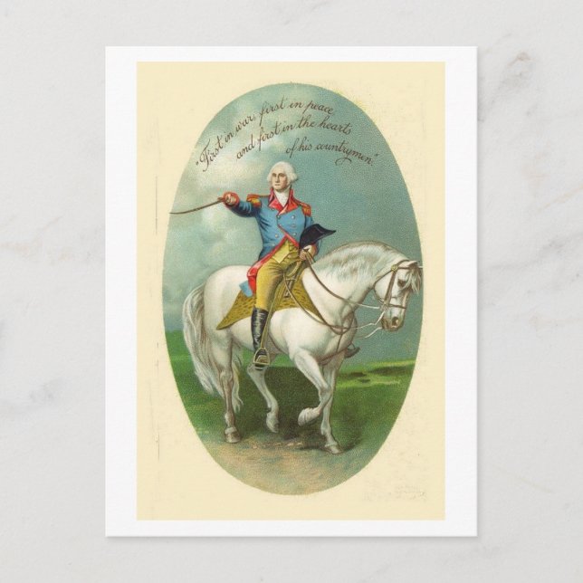 Postal Vintage Americana George Washington (Anverso)