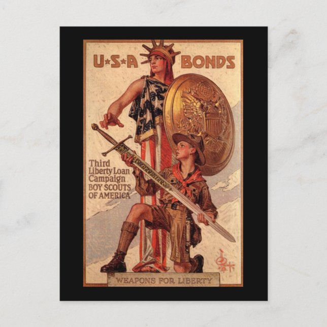 Postal Vintage Americana USA Bonds (Anverso)