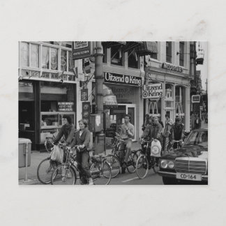 Postal Vintage Amsterdam Holanda Motociclistas