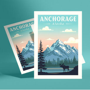 Postal Vintage Anchorage Alaska