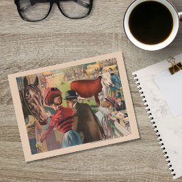 Postal Vintage Animal Fair Farm Ephemera