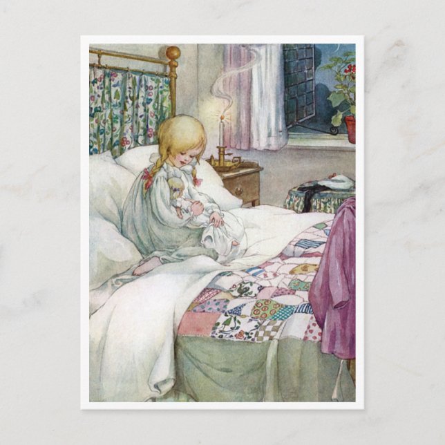 Postal Vintage Anne Anderson Daisy My Dolly (Anverso)