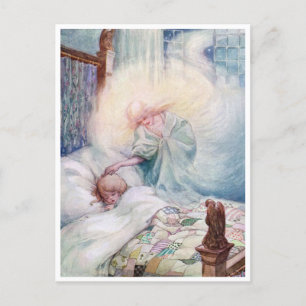 Postal Vintage Anne Anderson La oración del ángel de la l
