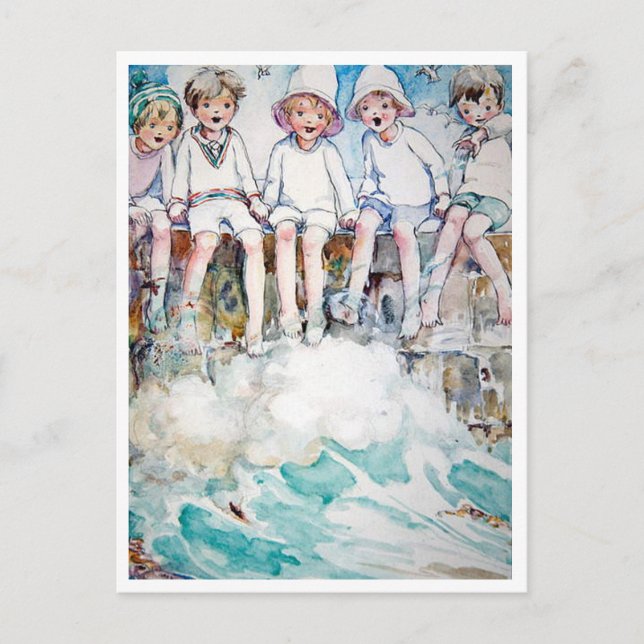 Postal Vintage Anne Anderson The Jetty (Anverso)