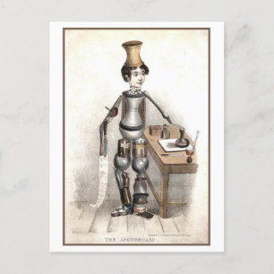 Postal Vintage Apothecary Made of Medicine Bottles