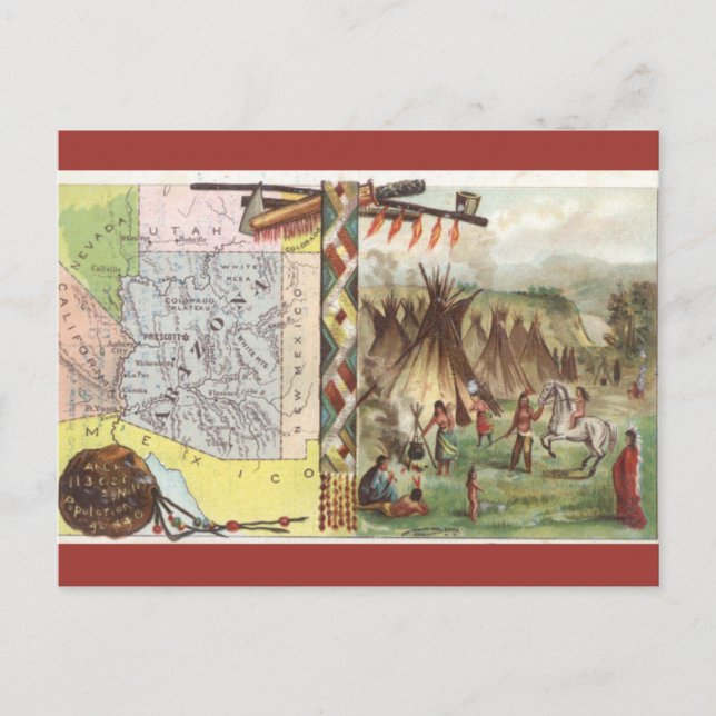 Postal Vintage Arizona History  (Anverso)