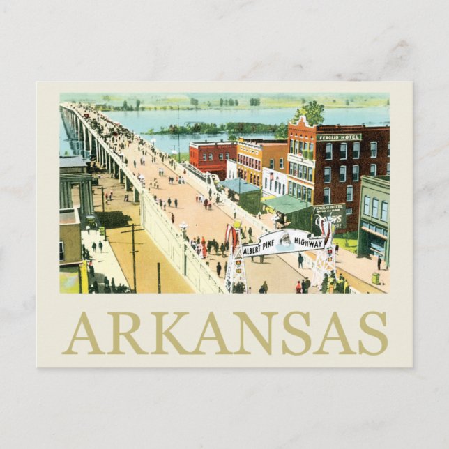 Postal Vintage Arkansas (Anverso)