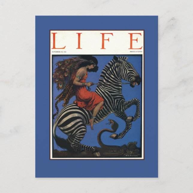 Postal Vintage Art Nouveau (Anverso)