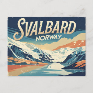 Postal Vintage ártico de Svalbard