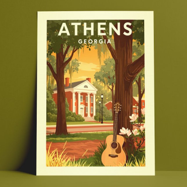 Postal Vintage Athens Georgia (Subido por el creador)